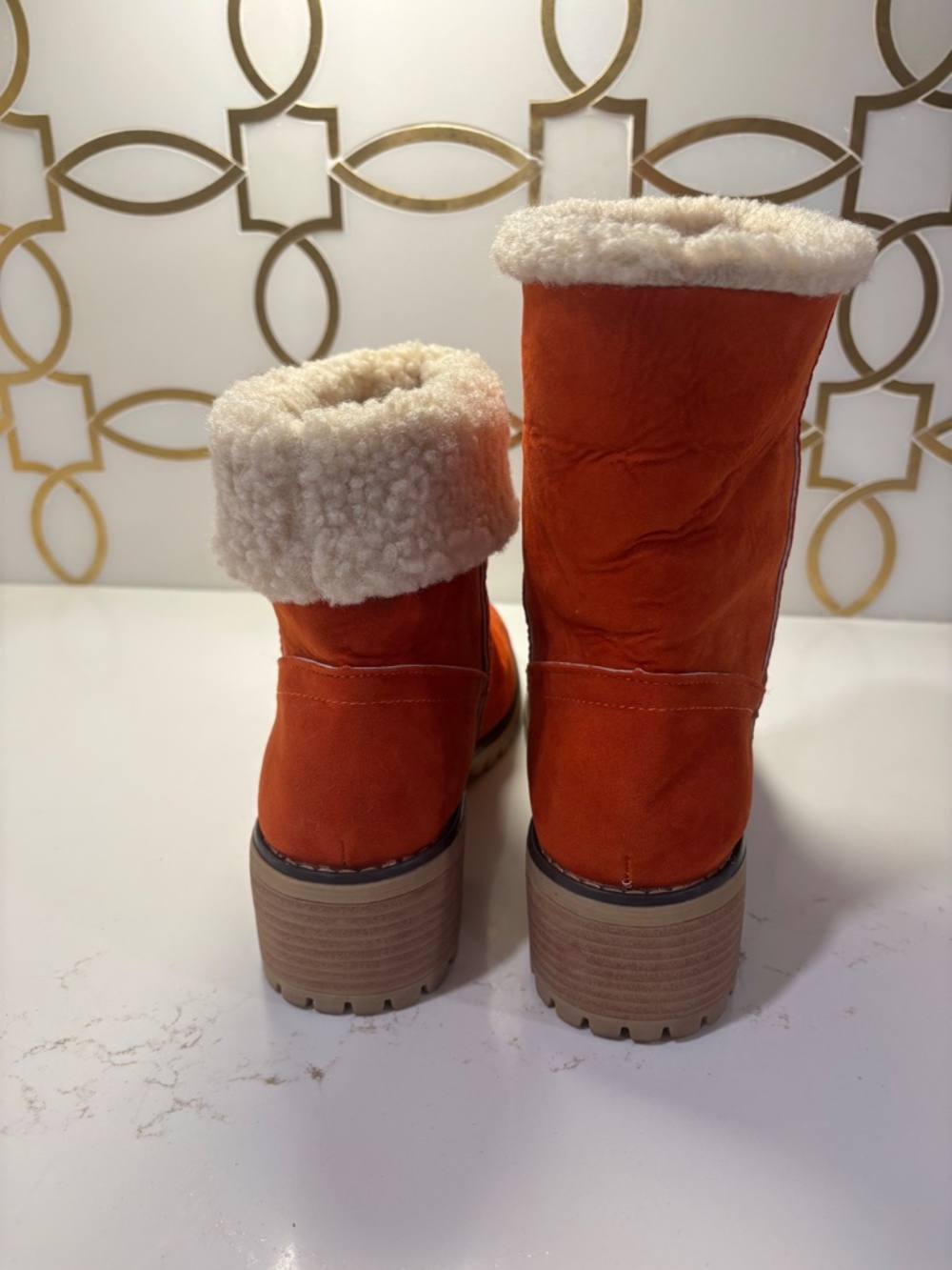 Boot Heels Women Winter Fur Warm Snow Boots Ladies Warm Wool Booties Sz 41/10 - Picture 11 of 12